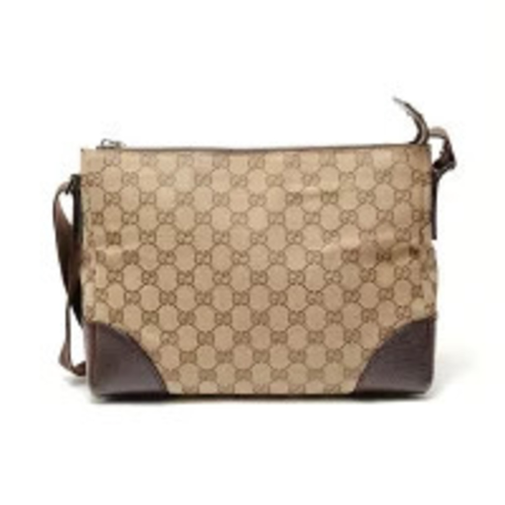 Gucci GG Canvas Shoulder Bag Beige Cream